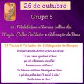 MENSAGEM DO DIA 26 DE OUTUBRO: Grupo 5 - Vícios & Virtudes