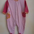 Pyjama long "Kiabi" - rose - 9 mois