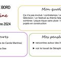 Carnet de bord du 18 au 24 octobre 2024
