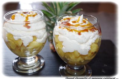 VERRINE ANANAS ET CHANTILLY COCO