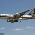 Aéroport Toulouse-Blagnac: SINGAPORE AIRLINES: ARRIVE CE JOUR DE HAMBOURG): AIRBUS A380-841: F-WWSG: MSN:045.