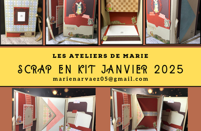 Scrap en Kit - Janvier 2025 - Jeu de Pochettes et Volets