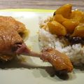 Cuisses de canard au sirop d'érable et navets