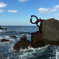 San Sebastian / Sculptures de Chillida (Peigne du vent ) et Oteiza