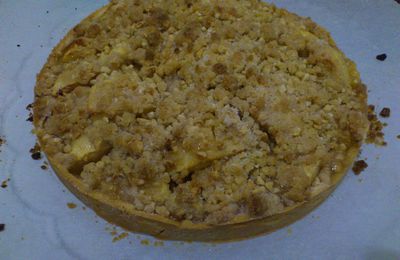 Tarte crumble au pommes