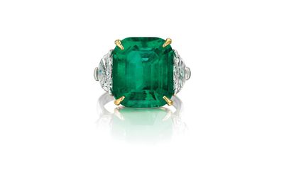 An Important Colombian Emerald and Diamond Ring