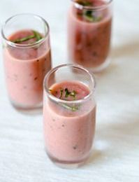 Gaspacho concombre fraise