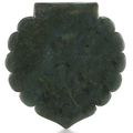 A lobed spinach-green jade plaque, Turkey or Persia, 17th-18th century