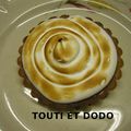 TARTE PÂTISSIERE MERINGUEE AU CITRON