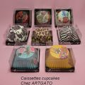 Les jolies caissettes de cupcakes de chez Artgato