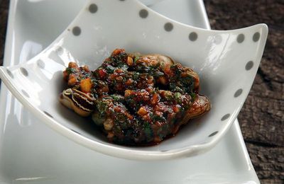 Moules à la chermoula et citron confit