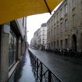 Rue de l'Ouest sous la pluie