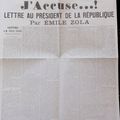 L'aurore 13 Janvier 1898 J'accuse (Fac Similé)