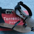 Sandales neuves TORRENTE JEANS T37