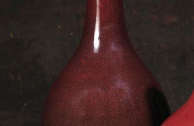 Vase piriforme, Chine, dynastie Qing, 18° siècle