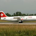 AEROPORT DE BÂLE-MULHOUSE:SWISS INTERNATIONAL AIRLINES: BRITISH AEROSPACE AVRO RJ100: HB-IXR: MSN:E3281.