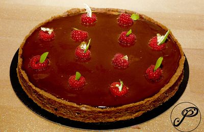 La tarte choco framboise