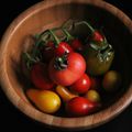 Salade de tomates cerises aux plantes sauvages