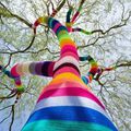 Yarn bombing