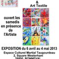 Invitation Exposition Patchwork et Art Textile à Bonneval