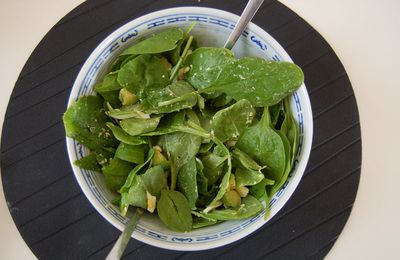 Salade de pousses d'épinards