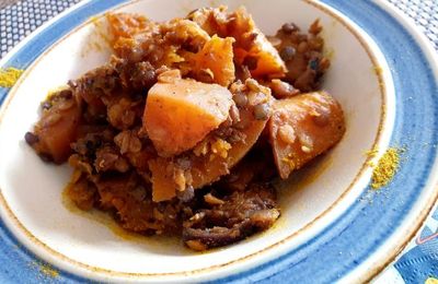 POÊLÉE DE BUTTERNUT ET LENTILLES AUX ÉPICES