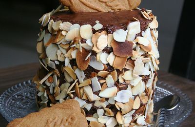 Mini layer cake au chocolat et spéculoos 