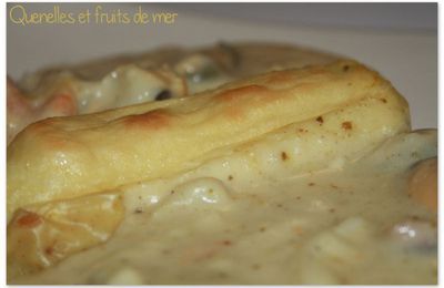 Quenelles et fruits de mer