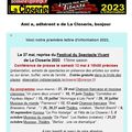 Programme de la Closerie à Etais la Sauvin