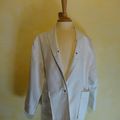 E217 : Blazer blanc 80's 10 ans