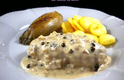 Filets de pintade au poivre vert