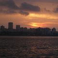 Coucher de soleil sur Mumbai 