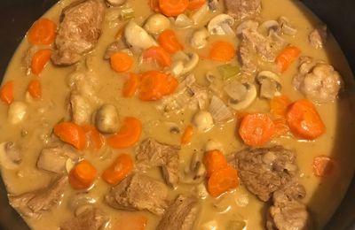 Blanquette de veau au lait de coco