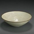 A molded qingbai bowl imitating Dingyao, Song-Yuan dynasty, 13th-14th century