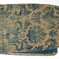 A pair of Fortuny fabric drapery panels