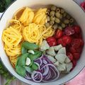 One-pot pasta à l'italienne (artichauts, tomates, olives) #sansgluten {recette}