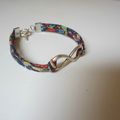 Deux bracelets liberty et un bracelet multi rangs avec perles tubes