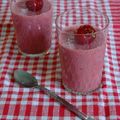 Mousse rose aux fruits rouges, sans blé, sans lait