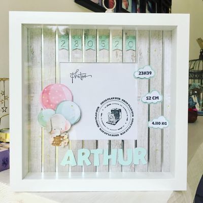 Cadre naissance Éléphant 