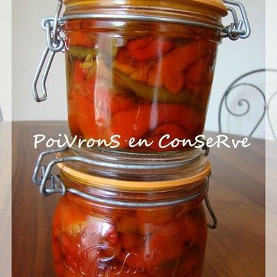 ConServe De PoiVronS à l'HuiLe d'OliVe