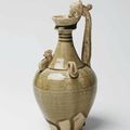 Green Glazed Amphora, Late Sui – Early Tang Dynasty, 6th – 7th c. A.D., China