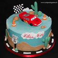 Gâteau Cars - Flash McQueen de Pixar