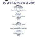 Menus de la restauration scolaire du 29 04 2019 au 03 05 2019