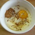 Oeuf cocotte spéculoos amandes