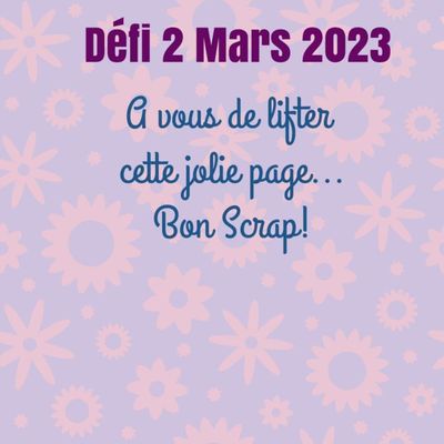 Défi du 2 Mars 2023 sur color your world