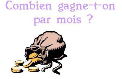 Combien gagne-t-on par mois ?