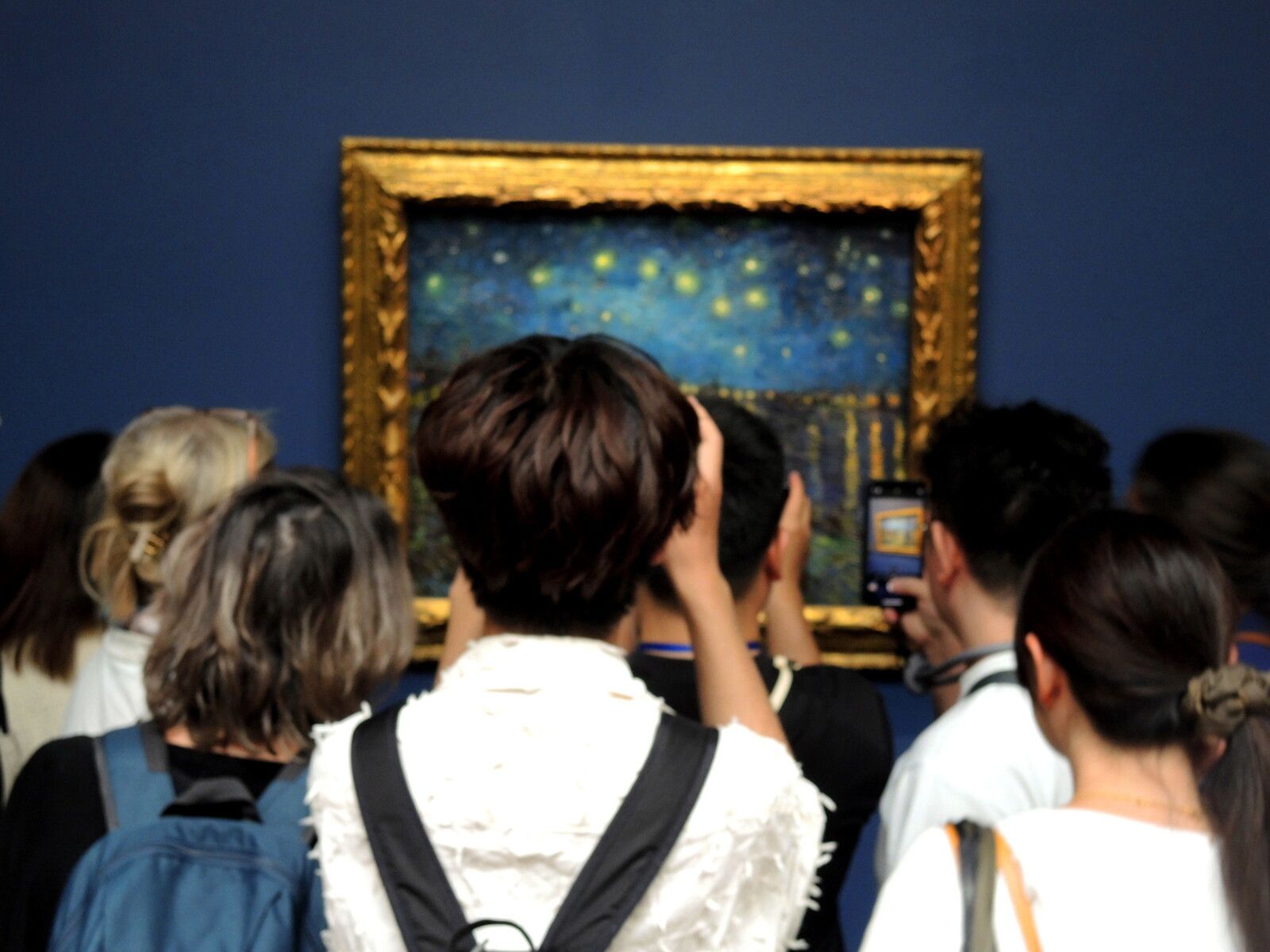 Paris, musée d'Orsay, Nuit étoilée, Van Gogh, touristes (75)