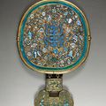 Chine, période Daoguang, (1821-1850)  Important miroir en bronze