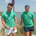 ERWAN ET VALENTIN PROTEGENT LA PASSERELLE DU PILOU....