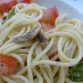 Spaghettis tomates et anchois